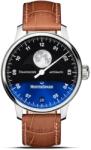 MeisterSinger Stratoscope ST982 - Curea din piele maro deschis + 5 ani garanție și cadou GRATUIT Ceas