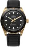 Vulcain Skindiver Nautique Bronze / Black - Black Carbon Leather Strap + 5 ani garanție și cadou GRATUIT Ceas