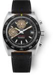 Nivada Grenchen Autochron Yellow Automatic - Black Leather + 5 ani garanție și cadou GRATUIT Ceas
