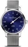 MeisterSinger N°03 38mm BM9908 - Brățară din plasă metalică + 5 ani garanție și cadou GRATUIT Ceas