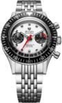 Nivada Grenchen Chronomaster White Panda 41mm - Beads of Rice + 5 ani garanție și cadou GRATUIT Ceas