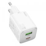 hoco. Incarcator Retea HOCO N41, 20W, 3A, 1 x USB-A - 1 x USB-C, Alb (inc/hoc/n4/20/3a/1x/1x/al)