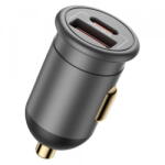 Blueo Incarcator Auto Blueo, 35W, 3A, 1 x USB-A - 1 x USB-C, Gri (inc/372132)