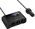 hoco. Incarcator Auto HOCO Z64, 15.5W, 3.1A, 2 x USB-A - 2 x USB-C - 3 x Extensie Bricheta, Negru (inc/hoc/z64/15/31/2x/2x/3x/ne)