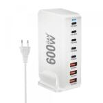  OEM Incarcator Statie OEM, 600W, 4 x USB-A - 4 x USB-C, Alb (6607001292C)