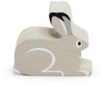 Tender Leaf Figurina Iepure polar, din lemn premium - Snow Hare - Tender Leaf Toys, Varsta 3+ ani, Crem (TL4847)