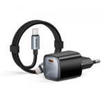 Mcdodo Incarcator Retea Cu Cablu USB-C Mcdodo Nano CH-4433, 45W, 3A, 1 x USB-C, Negru (acc/384960)