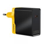 Fnirsi Incarcator Retea Fnirsi, 100W, 5A, 1 x USB-C, Negru (inc/fni/10/5a/1x/ne)