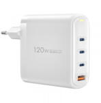 WIWU Incarcator Retea WiWu Wi-U020, 120W, 3A, 1 x USB-A - 3 x USB-C, Alb (inc/wiw/wi/12/3a/1x/3x/al)