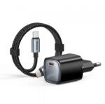 Mcdodo Incarcator Retea Cu Cablu USB-C Mcdodo Nano CH-8262, 65W, 3.25A, 1 x USB-C, Negru (acc/384961)