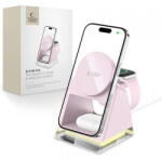 Tech-Protect Incarcator Retea Wireless Tech-Protect A43 3in1, 15W, 1.67A, Roz (inc/tec/qi/15/16/roz)