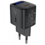 ACEFAST Incarcator Retea Acefast A115 Display, 30W, 3A, 1 x USB-C, Negru (inc/372203)