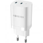 Forever Incarcator Retea Forever TC-05-35CC, 35W, 3A, 2 x USB-C, Alb (inc/for/tc/35/3a/2x/al)