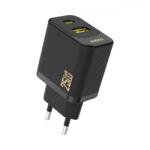 Dudao Incarcator Retea Dudao A26T, 25W, 3A, 1 x USB-A - 1 x USB-C, Negru (inc/dud/a2/25/3a/1x/1x/ne)