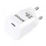 BWOO Incarcator Retea BWOO CDA155, 20W, 3A, 1 x USB-C, Alb (inc/bwo/cda155/20/3a/1x/al)