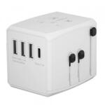 Techsuit Incarcator Retea Techsuit HHT904-B3 Travel, 30W, 3A, 3 x USB-A - 1 x USB-C, Alb (inc/372306)