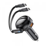 ACEFAST Incarcator Auto Cu Cablu USB-C Acefast B13, 53W, 3A, 1 x USB-A, Negru (inc/372156)
