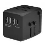 Techsuit Incarcator Retea Techsuit HHT904-B1 Travel, 15W, 3A, 3 x USB-A - 1 x USB-C, Negru (inc/372300)