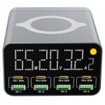  OEM Incarcator Statie OEM WLX-M3 QI, 80W, 4 x USB-A - 4 x USB-C, Gri (inc/oem/wlxm3/80/4x/4x/gr)