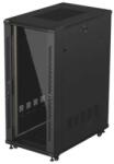 Lanberg Rack szekrény 19" 27U 600x1000mm fekete