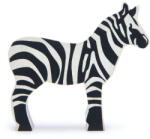 Tender Leaf Figurina Zebra, din lemn premium - Zebra - Tender Leaf Toys, Varsta 3+ ani, Alb-Negru (TL4742)