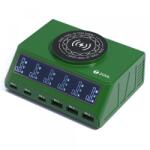2UUL Incarcator Statie 2UUL PC11 QI, 110W, 3A, 3 x USB-A - 3 x USB-C, Verde (6616001648A) - dwyn