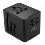 Techsuit Incarcator Retea Techsuit HHT520 Travel, 15W, 3A, 3 x USB-A - 1 x USB-C, Negru (inc/372299)