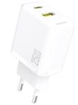 Dudao Incarcator Retea Dudao A26T, 25W, 3A, 1 x USB-A - 1 x USB-C, Alb (inc/dud/a26t/25/3a/1x/1x/al)