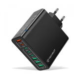 Techsuit Incarcator Retea Techsuit CHPD224, 65W, 3.25A, 4 x USB-A - 4 x USB-C, Negru (inc/372275)