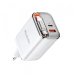 Mcdodo Incarcator Retea Cu Cablu USB-C McDodo CH-4103 FreeGo Display, 67W, 3.35A, 1 x USB-A - 1 x USB-C, Alb (mcd/371194)