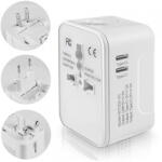 Techsuit Incarcator Retea Techsuit HHT202-2C Travel, 15W, 3A, 2 x USB-C, Alb (inc/372298)