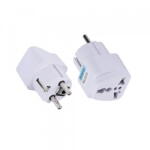 Techsuit Adaptor Retea Techsuit C524 UK / US / AU - EU, Alb (inc/372309)