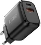 Tech-Protect Incarcator Retea Tech-Protect NCA45W, 45W, 3A, 1 x USB-A - 1 x USB-C, Negru (inc/tec/nc/45/3a/1x/1x/ne)
