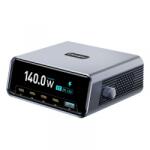  OEM Incarcator Statie OEM WLX-60G, 140W, 5A, 1 x USB-A - 4 x USB-C, Gri (6607001540B)