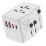 Techsuit Incarcator Retea Techsuit HHT904-W2 Travel, 20W, 3A, 2 x USB-A - 2 x USB-C, Alb (inc/372304)