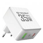 Techsuit Incarcator Retea Techsuit CHPD173 Tiny, 35W, 3A, 1 x USB-A - 1 x USB-C, Alb (inc/372277)