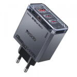 YESIDO Incarcator Retea Yesido YC101, 65W, 3.25A, 1 x USB-A - 2 x USB-C, Negru (acc/376787)