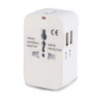 Techsuit Incarcator Retea Techsuit HHT202 Travel, 10W, 2A, 2 x USB-A, Alb (inc/372296)