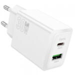 hoco. Incarcator Retea HOCO N71, 30W, 3A, 1 x USB-A - 1 x USB-C, Alb (inc/hoc/n7/30/3a/1x/1x/al)