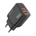 Techsuit Incarcator Retea Techsuit CH1 Duonix, 30W, 3A, 1 x USB-A - 1 x USB-C, Negru (inc/372291)