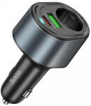 hoco. Incarcator Auto HOCO Z56, 35W, 3A, 1 x USB-A - 1 x USB-C - 1 x Extensie Bricheta, Negru (inc/hoc/z5/35/3a/1x/1x/1x/ne)