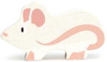 Tender Leaf Figurina Soricel, din lemn premium - Mouse - Tender Leaf Toys, Varsta 3+ ani, Alb (TL4829)