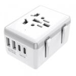 Techsuit Incarcator Retea Techsuit HHt204A Travel, 15W, 3A, 2 x USB-A - 2 x USB-C, Alb (inc/372294)