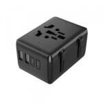 Techsuit Incarcator Retea Techsuit HHT203A Travel, 20W, 3A, 2 x USB-A - 2 x USB-C, Negru (inc/372301)