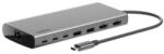 Belkin Connect Universal USB-C 8-in-1 Dual Display Core Hub - Silver (INC015BTSGY-CZ)