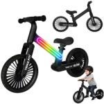 Trike Fix Biciclet de alergare pentru copii cu iluminare LED, negru, IK-KX2867 (KX2867)