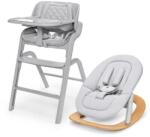 Zopa Set scaun Inspira 2 + set pentru nou-născuți + bază balansoar, Oyster Grey (BD8595114426898) Scaun de masa bebelusi, inaltator