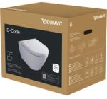 Duravit D-Code fal WC-szett SoftClose ülőkével 37x54 cm, fehér, rimless (DU-49030900B2)