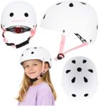 Trike Fix LED világítással ellátott, állítható gyerek kerékpáros sisak, 48-54 cm, fehér IK-KX2814 (KX2814)