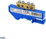 Schelinger DIN sínre szerelhető sorkapocs 35 mm, 1 modul, 125 A, 500 V BM-A18-TBI-8X12-04P-NI (BM-A18-TBI-8X12-04P-NI)